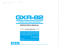 Akai GXR-82-D-Owners-Manual 